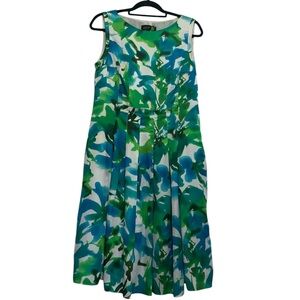 Jones New York Silky Sleeveless Dress Size 10 Pockets